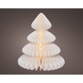 Lumineo Papieren LED Boom 42x48 cm Wit