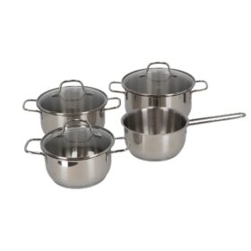 Daily Home Pannenset 7-delig RVS/Glas