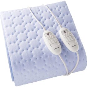Inventum HN5211L 2 Persoons Elektrische Deken 150x140 cm Lichtblauw/Fleece