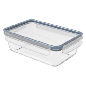 Rotho Clic & Lock Koelkast Bewaardoos 1.3L Horizon Blauw/Transparant/Glas