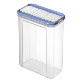 Rotho Domino Bewaar-Strooidoos 1.5L Horizon Blauw/Transparant