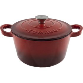 Tomado Gietijzeren Braadpan 24 cm Rood