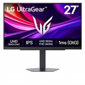 LG UltraGear 27G810A-B | 27" 4K UHD IPS Gaming Monitor | 3840x2160 | 180Hz | 1ms | DisplayHDR 400